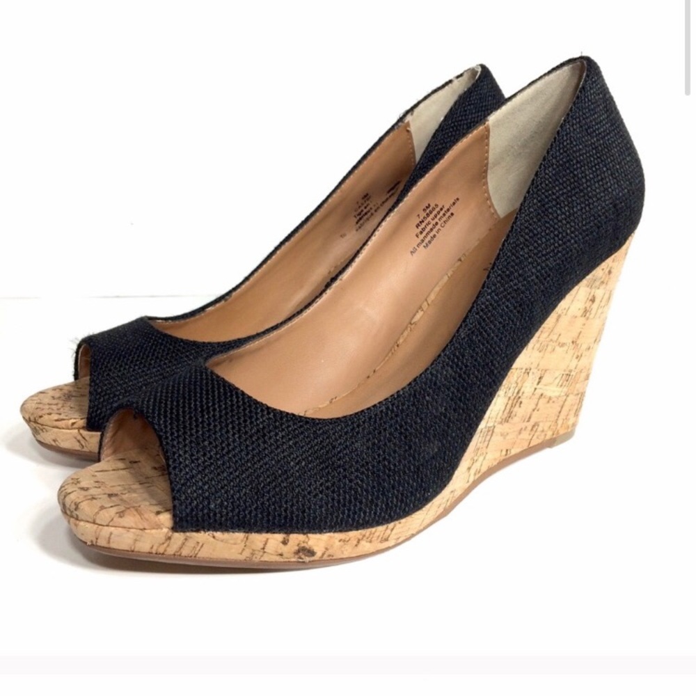 Caslon dark denim wedge. Excellent condition